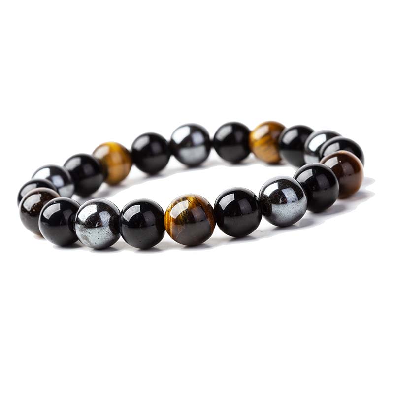Buddha Stones Tibetan Tiger’s Eye Bracelet Necklace Set